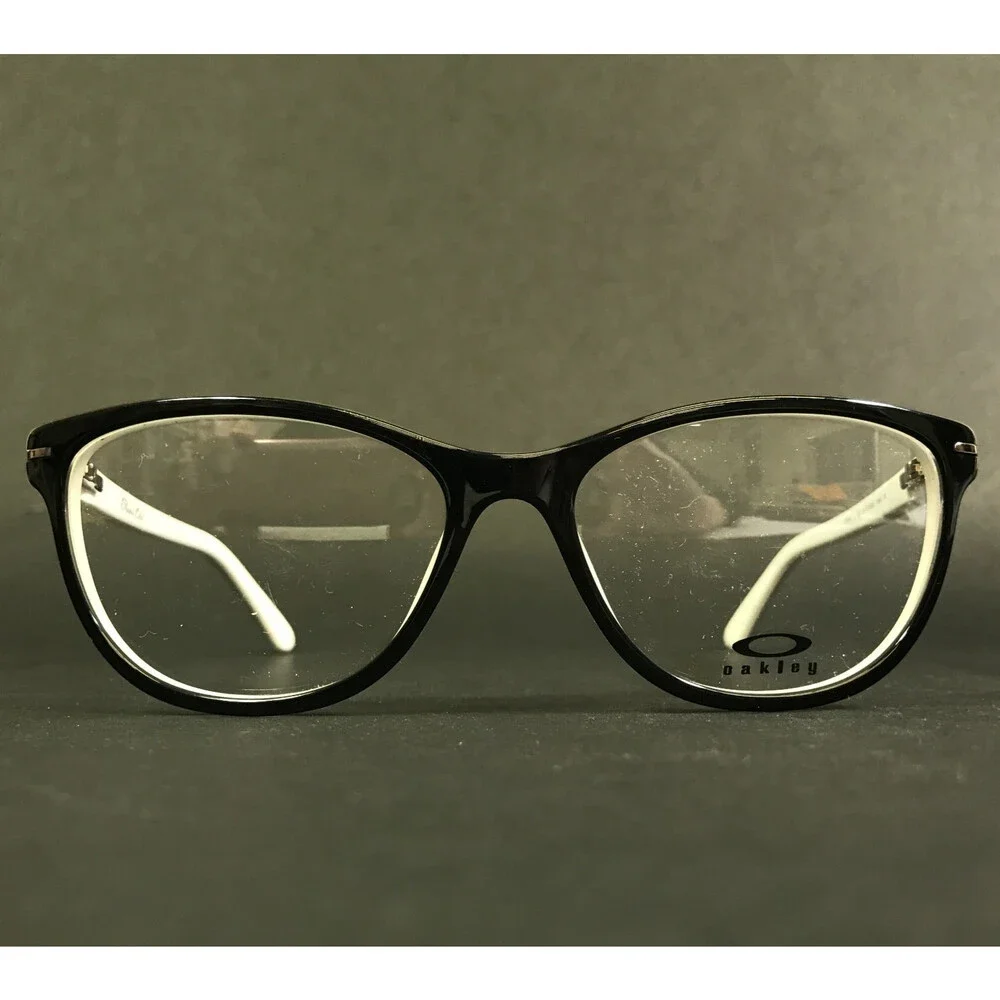 Oakley Eyeglasses Frames Stand Out OX1112-0653 Black White Cat Eye 53-17-136